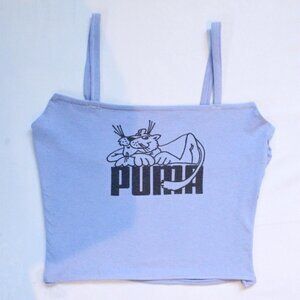 puma purple crop top